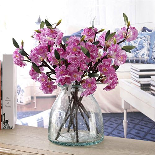 Cherry Blossom,Artificial Branches Sakura,Silk Flower Wedding Home Office Party Hotel Restaurant Patio or Yard Decoration(10 Pcs)