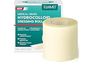TOOFFI Hydrokolloid Pflaster Rolle 5cmx3.6m,Hydrokolloid Rolle für Akne,Blasen,Schnitte,Kratzer,Wundversorgung,Wundpflaster & Hautfreundlich Wundauflagen für Schnittwunden und Kratzer