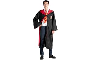 Ciao- Capa Sayo Deluxe original Harry Potter (Talla única adult) con emblema bordado y corbata