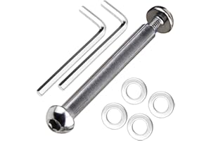 OTFAITP Boulon d'essieu avant et arrière M8 8 mm x 28 mm-86 mm en acier carbone de qualité 8.8 pour trottinette freestyle, adolescent/adulte, capacité de 800 kg