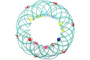 URFEDA Magic Mandala Flower Basket Toy ,Handmade Wire Metal Hoop Ring Toy Anxiety Relieve Metal Hoop Ring Toy Magic Mandala Flower Basket Toy For Kids & Adults