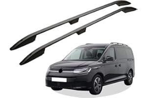 RC Royal Class Dachreling aus Aluminium eloxiert passend für VW Caddy 5 ab Baujahr 2020 passgenau in Schwarz mit Allgemeiner Betriebserlaubnis (ABE)