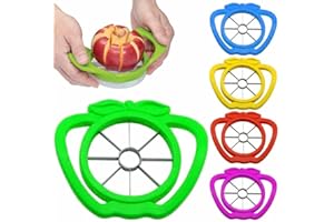 Hithika Apple Fruit Cutter,Slicer,Divider,Corer,Wedger,Stainless Steel,Slicer for Apples,Pears,Fruits,Ergonomic Handle, Easy Grip, Sharp Blade,Large(8 Slices)