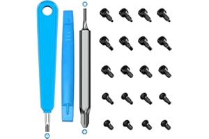 DUNEAR Doorbell Screwdriver Replacement Kit with 20Pcs (5 Types) Spare Security Screws & Double-Ended T6 T15 Screwdriver with PH2 Head, Compatible with All R/ing Doorbells