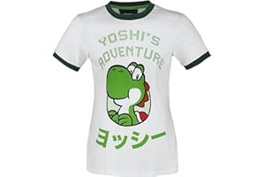 Difuzed Nintendo - Maglietta da Donna Super Mario Yoshi Adventure