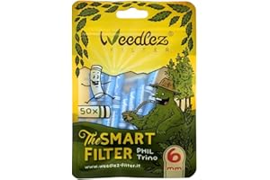 MISTER CANAPA Carbon Filter for Weed 6mm - Blue - Pack of 50