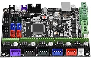 DIYEENI 3D Printer Controller Board, MKS Gen-L V1.0 3D Printer Kit Mainboard MKS Integrated Mainboard, Motherboard Compatible with Ramps1.4, Supports TMC2100 A4988 8825 Driver, LCD2004 LCD12864