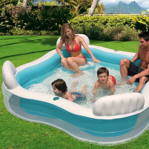 Intex Kinderpool Swim-Center Family Lounge Pool, Mehrfarbig, 229 x 229 x 66 cm - 2