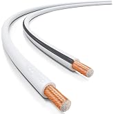 deleyCON 10 m Speaker Cable 2x 0.75mm&sup2; Copper Coated Aluminium CCA Polarity | Copper-Clad Aluminum, Polarity Marking, 2 x 24