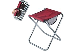 Hodeacc Small Portable Folding Stool,Mini Outdoor Camping Folding Chairs,Collapsible Camp Stool Lightweight for Camping,Fishing,Picnic,Travel and Hiking
