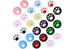 24PCS Jagowa Cat Paw Joystick Covers - Cute Silicone Thumb Grip Caps for Nintendo Switch. Analog Joystick Replacement (Random Color)