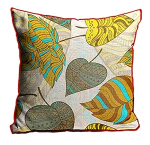 DreamVio Jute Exclusive Decorative Throw/Pillow Covers, Cushion Covers for Living Room, Bed Room, Sofa,Chairs Pack/Set of 1 (Multicolour, Size 24 x 24 Inches)