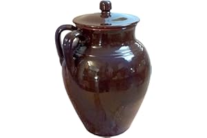 FRATELLI COLÌ Tegame da Fuoco Pignata in Terracotta della Colì Linea Bruna Altezza con Coperchio 28cm