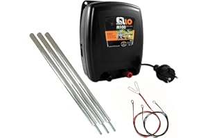 Ellofence M100 1,0J - 230 V Appareil de clôture Complet avec Terre