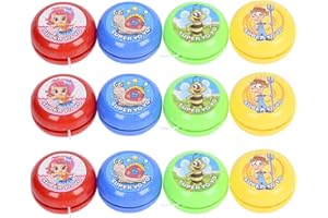 TOYANDONA 20 Stück Yo Yo Ball Plastik Yoyo Lager Pädagogisches JoJo Spielzeug mit Kugellager Achse Lustiges Ball Spielzeug für Baby Kleinkind Kinder Bingner (Gemischtes Muster)