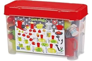 Jouets Ecoiffier Coffret dinette 70 Pieces, 41,5 x 21 x 25 cm, Multicouleur