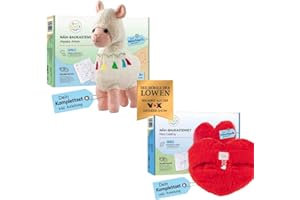 CUCICUCI EINFACH.NÄHEN.LERNEN. cuci cuci Näh-Baukastenset 2 Motive: Alpaka Anton & Herz Liebling | Erste Näherfolge garantiert für Kinder ab 5 Jahren, Komplettset mit allem, was Du zum Nähen brauchst