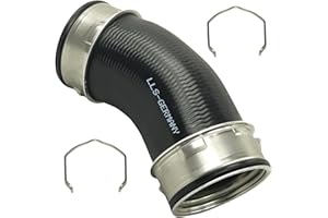‎LLS-GERMANY LLS-GERMANY Ladeluftschlauch Turboschlauch Kompatibel mit V.W. T5 Pritsche 1.9 TDI, 2.5 TDI, 7H0145790D, 7H0145790A, inklusive Halteklammern