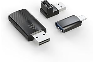 MINIX Wireless CarPlay Adapter for Android Slim Edition Stable Connection for Convert Factory Wired to Wireless CarPlay Dongle Cars for Android Auto No Latency from to Screen w/USB C