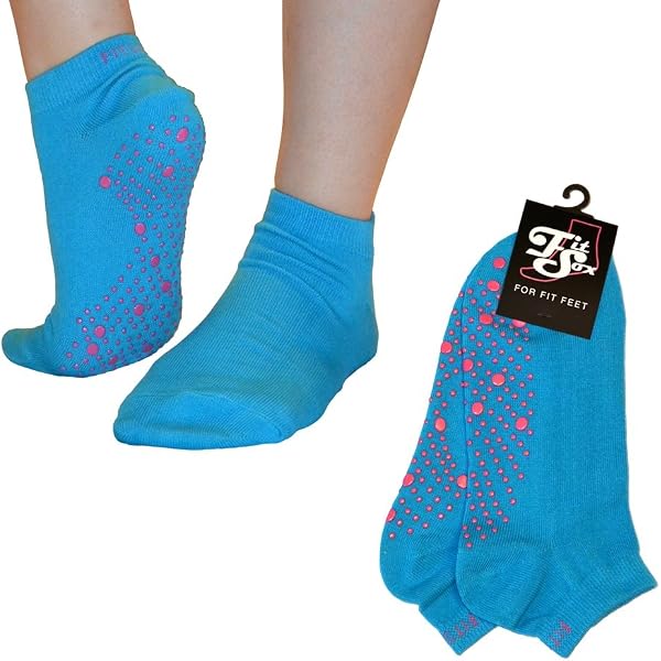 Calze Yoga EQLEF Antiscivolo - 3 Paia, Con Grips, Taglia M (EU 37-40), Cotone