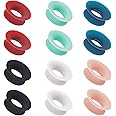 12pcs Mute Style Pack for Loop Earplugs, Silicone Mute Insert Style Pack for Loop Earplugs Daily Control Bundle for Loop Earplugs(6 Colors)