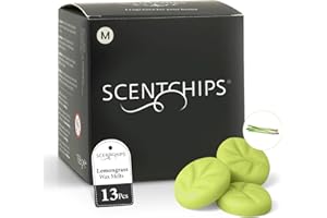 ‎SCENTCHIPS Scentchips® Wachsmelts Naturduft Lemongrass – Duftwachs Duftchips – Hausparfum – Geeignet für Duftlampe & Wachsbrenner – 13 Stück