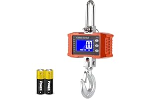 CGOLDENWALL Digital Crane Scale 2200lb Industrial Hanging Scale Handheld Hoist Scale kg lb Switchable 1000kg Wild Game Scale for Farms, Hunting and Livestock