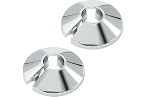 APRAGAZ 16mm Radiator Pipe Covers Chrome - Radiator Pipe Collars Cover, Radiator Pipe Collar for Radiator Pipes (10 PCS)