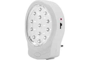 Jeanoko KG-913 13 LED lumière de Secours Rechargeable à Domicile 10 x 7 cm / 3,9 x 2,75 Pouces Lampe de Panne de Courant Automatique(European regulations)