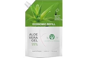 B.O.T Cosmetic & Wellness - 100% Pure Aloe Vera Gel | After Sun, Shave, Wax Care | Skin & Hair Moisturiser | Tattoo Aftercare | Stretch Mark Relief, 5 l (Pack of 1)