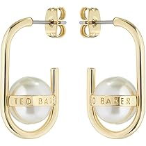 【TED BAKER】 Persia Pearl フープ Ted Baker TBJ3983-02-28 Persia Gold Tone Pearl Huggie Hoop