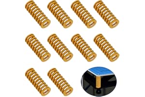 Favengo 10 PCS Ressort Imprimante 3D en Métal 8 * 20mm Ressort de Lit Chauffant Rrobuste Ressort de Compression d'Imprimante 3D Anti-usure Thermorésistant pour Imprimante 3D Atelier d'Impression
