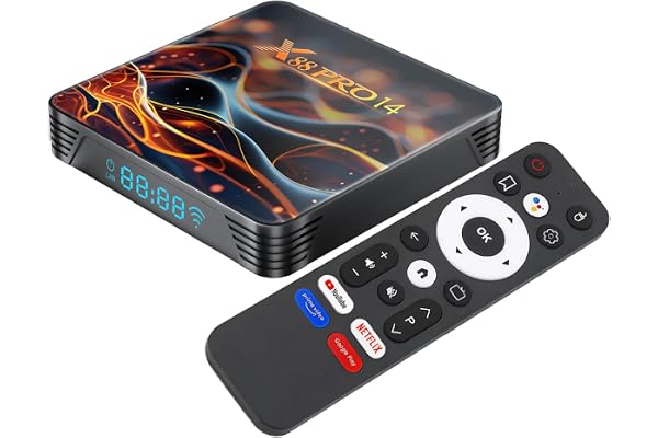 GREVA 8K Android 14.0 TV Box 2025, Android Box 2 Go RAM 32 Go ROM Puces RK3518, Double Wi-FI 6 2,4 GHz/5 GHz Bluetooth 5.0 USB 3.0 Ethernet LAN HDR10 3D HD Smart TV Box Android Solutions Streaming