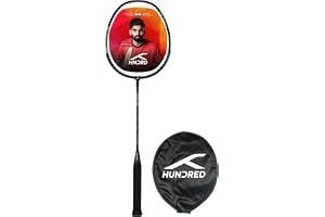 HUNDRED Powertek 200 PRO Grafit Strung Badmintonracket med fullt racketskydd