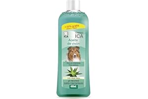 ICA chp38 Shampooing Huile Vison avec Aloe Vera pour Chiens