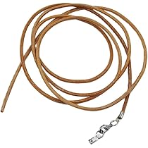 Lederband Türkis 1m - Echtleder Halskette, Kürzbar Mit Silberverschluss