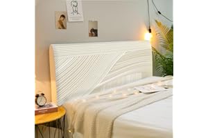 ENEN Copertura per Testiera Antipolvere Elastica Lavabile Fodera Protez Copri Testata del Letto Matrimoniale Singolo Protezione Testata Cover Decorazione (160cm,Linee semplici 2)