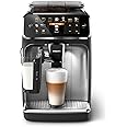 Philips 2300 Series Fully Automatic Espresso Machine - 4 Beverages, Modern colour touch screen display, LatteGo milk system, SilentBrew, 100% Ceramic Grinder, AquaClean Filter. Matte Black(EP2336/40)