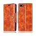 Produktbild NTakia Huawei Y5 2018 / Y5 Prime 2018 / Honor 7S Hülle,Flip Case Schutzhülle Retro PU Lederhülle Premium Magnetverschluss Wallet Deckel mit Kartensteckplätze Tasche - Braun