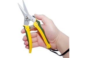 YONGZHAO 8-inch Multipurpose Footrot Shears Goat Sheep Alpaca Hoof Trimmers Pig Hooves Trimming Shears Ultra Twig Straight Pruning Shear Florist Sciccors Multi-Tasking Garden Snips with Serrated Blades