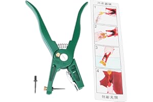 Ear Tag Pinze BiuZi 1Pc Verde Inox Ear Tag Applicatore Ruggine E Resistenza Alla Corrosione Installer Marche Auricolari For L'installazione Di Maiali Bestiame Sheep Ear Tag