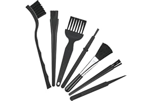 YICAAM Anti Static Brushes 7 Pcs Small Portable ESD Brush, Anti Static Keyboard Cleaning Brush for Computer, Keyboard and Laptop
