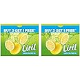 Liril Lime and Tea Tree Oil Bath Soaps: Refreshing Bathing Soaps with Freshness of Lemon - Paraben and Sulphate Free Soap Bar, 125 g (Buy 3 Get 1) (Pack of 2)