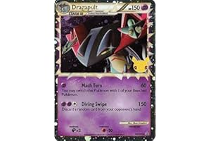 FRIKI MONKEY Dragapult SWSH132 Promo Holo Celebrations 25 Anniversario Jumbo XXL + Protezione Extra 2021 Carta in Inglese