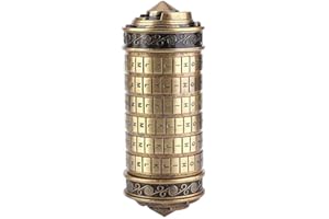 JIMFOTY Da Vinci Code Classic Da Vinci Password Letter Code Lock Mini Cryptex Lock Romantische Geschenke zum Geburtstag/Jahrestag für Sie – Passwort: I Love U