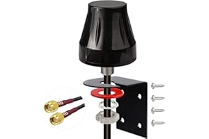 Bingfu Antenna 4G LTE Esterna SMA Maschio 5dBi MIMO Impermeabile Staffa Fissa Montaggio a Parete per Tim Vodafone Iliad WindTre 4G LTE Wireless CPE Router Gateway IoT Cellulare Telecamera di Sicurezza