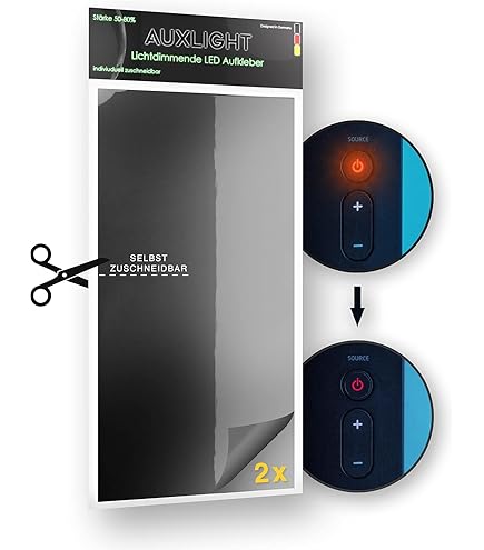 4 Adesivi Oscuranti LED - Pellicola Dimmerabile 12.7x17 Cm, Per Sveglie E Elettrodomestici - Foto 3