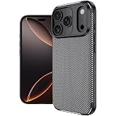 Spia Apple iPhone 17 Pro ile Uyumlu Kılıf Siyah Karbon Silikon Orijinal (Apple iPhone 17 Pro ile Uyumlu, Siyah)