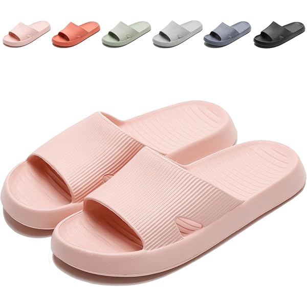 APIKA Pantofole Antiscivolo Per Donna E Uomo Uso Interno Uso Esterno Suola In Schiuma Morbida Di Sandalo Da Bagno Scarpe Da Piscina Casa Home Slide(Nero,36/37 EU