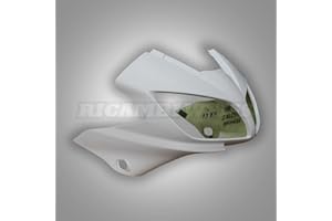 RICAMBI WEISS WR66 RicambiWeiss Halbschale Cockpitverkleidung Frontmaske Verkleidung GFK kompatibel mit YAMAHA FAZER FZS 1000